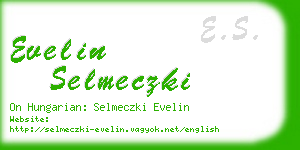 evelin selmeczki business card